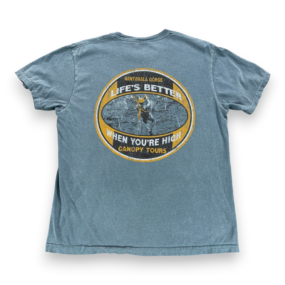 Nantahala Gorge Shirt Adult MEDIUM Blue Canopy Tours Better High Zipline Y2K