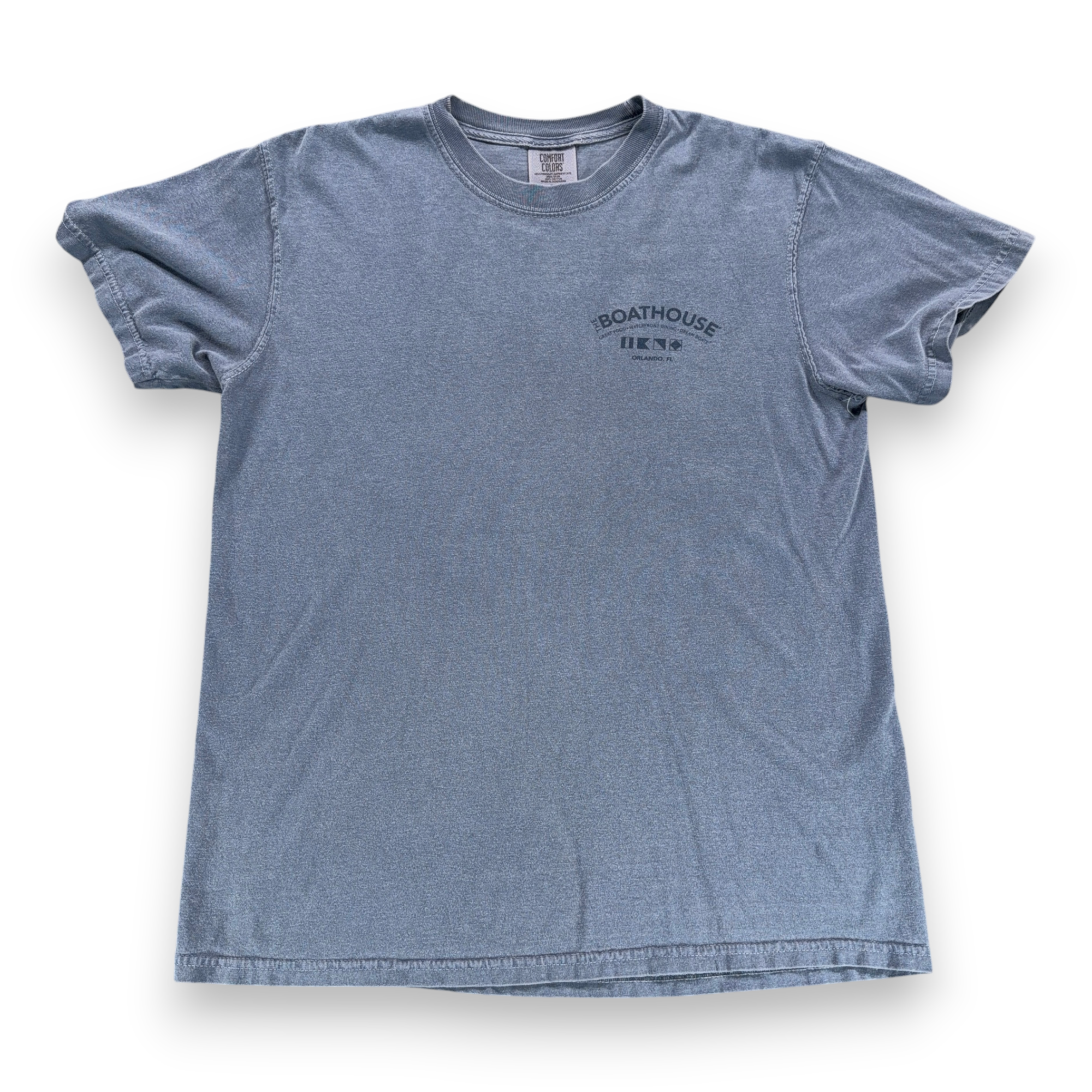 Boathouse Shirt Adult MEDIUM Blue Orlando FL Nautical Captain Give A Ship Y2K-3 Boathouse Shirt Adult MEDIUM Blue Orlando FL Nautical Captain Give A Ship Y2K