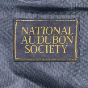Vintage National Audubon Society Backpack Blue Nylon Bird Nature Outdoor USA 80s