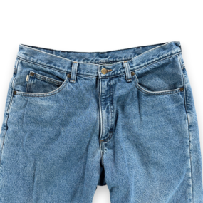 Vintage LL Bean Jeans Mens 36x30 Blue Double L Relaxed Fit Fleece Lined Y2K