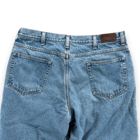 Vintage LL Bean Jeans Mens 36x30 Blue Double L Relaxed Fit Fleece Lined Y2K