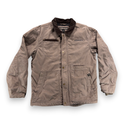 Dri Duck Jacket Adult MEDIUM Brown Canvas Quilted Workwear Rambler Corduroy