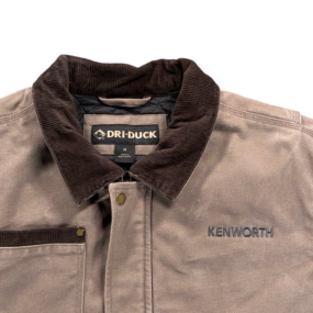 Dri Duck Jacket Adult MEDIUM Brown Canvas Quilted Workwear Rambler Corduroy