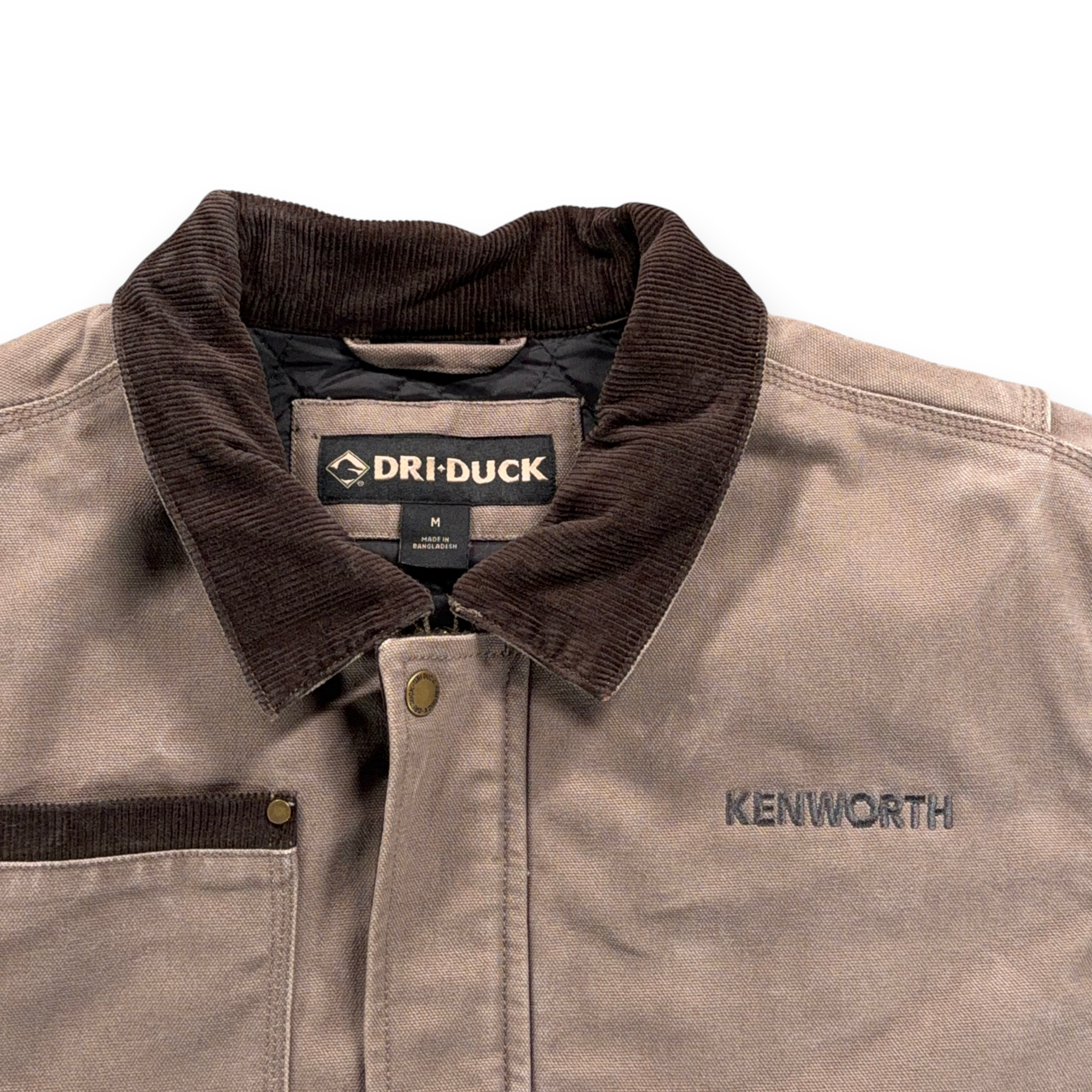 Dri Duck Jacket Adult MEDIUM Brown Canvas Quilted Workwear Rambler Corduroy-2 Dri Duck Jacket Adult MEDIUM Brown Canvas Quilted Workwear Rambler Corduroy