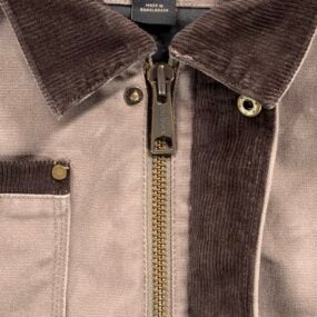 Dri Duck Jacket Adult MEDIUM Brown Canvas Quilted Workwear Rambler Corduroy