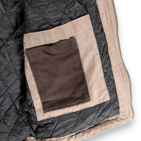 Dri Duck Jacket Adult MEDIUM Brown Canvas Quilted Workwear Rambler Corduroy
