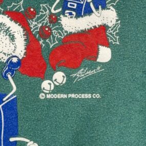 Vintage USPS Sweater Adult EXTRA LARGE Green Sweatshirt Postal Christmas 90s