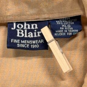 Vintage John Blair Shirt Adult EXTRA LARGE Brown Zip Front Leisure Guayabera 90s