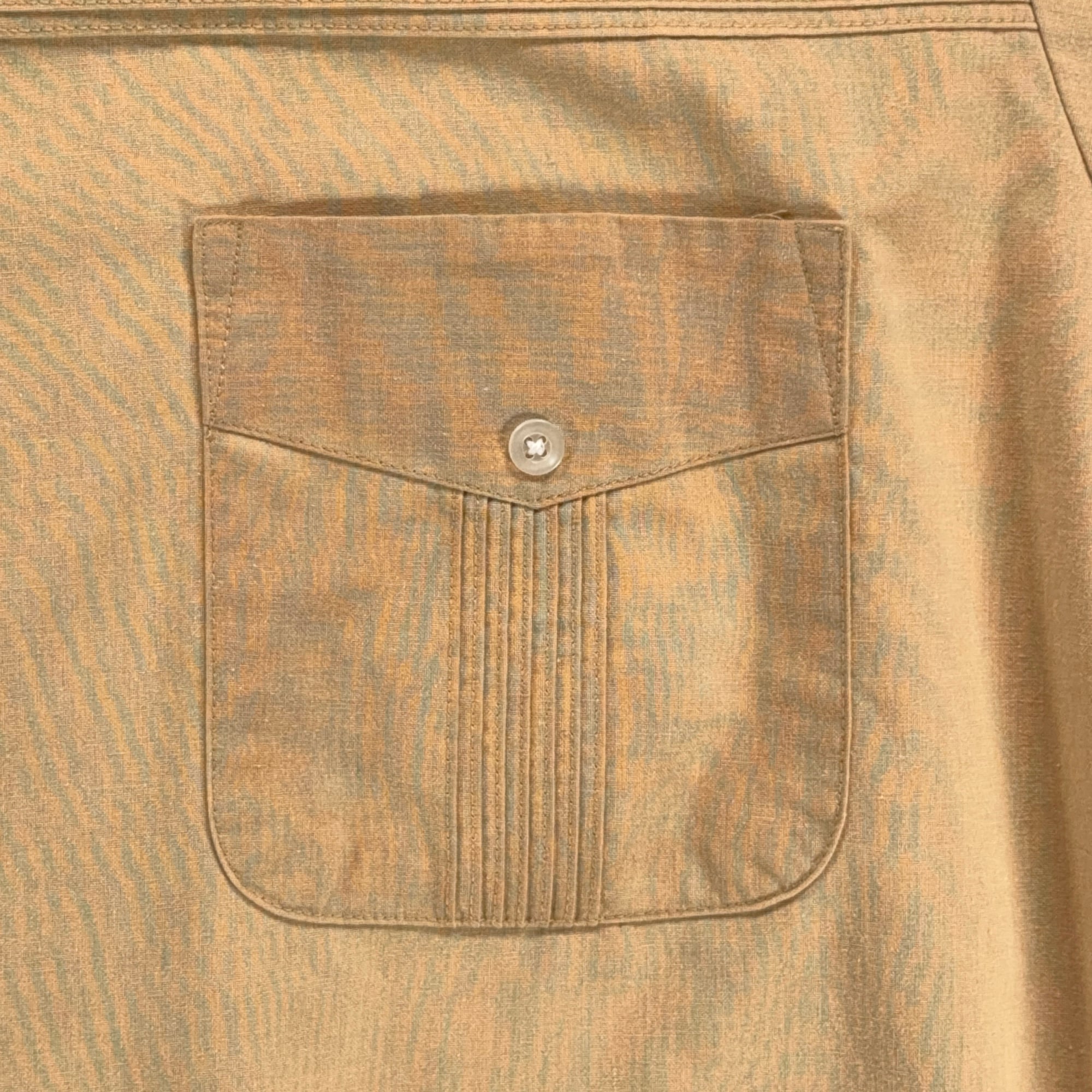 Vintage John Blair Shirt Adult EXTRA LARGE Brown Zip Front Leisure Guayabera 90s-5 Vintage John Blair Shirt Adult EXTRA LARGE Brown Zip Front Leisure Guayabera 90s