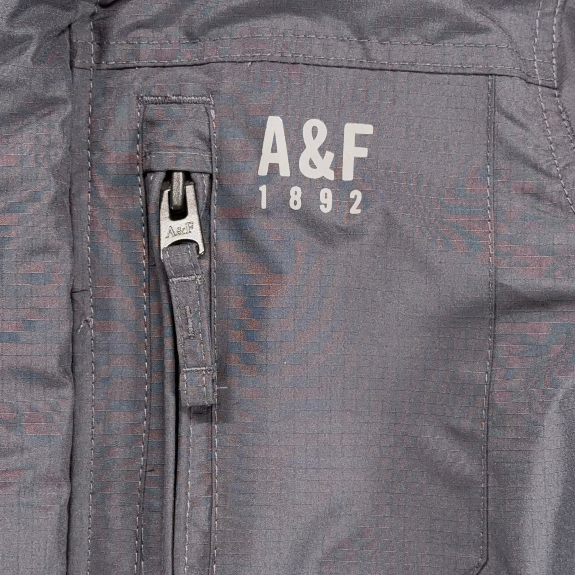 Abercrombie Fitch Jacket Adult MEDIUM Gray All Weather Warrior Parka Hooded-3 Abercrombie Fitch Jacket Adult MEDIUM Gray All Weather Warrior Parka Hooded