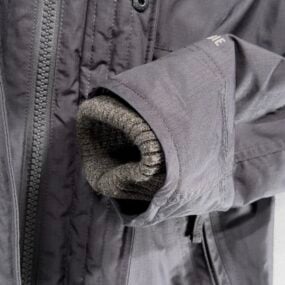 Abercrombie Fitch Jacket Adult MEDIUM Gray All Weather Warrior Parka Hooded