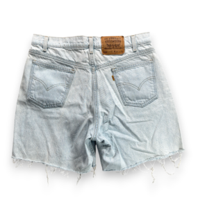 Vintage Levis Shorts Mens 34 Blue Denim Jean Cutoff 550 Relaxed Orange Tab 90s
