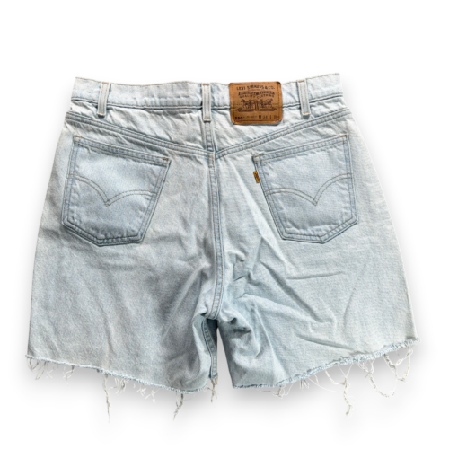 Vintage Levis Shorts Mens 34 Blue Denim Jean Cutoff 550 Relaxed Orange Tab 90s-2 Vintage Levis Shorts Mens 34 Blue Denim Jean Cutoff 550 Relaxed Orange Tab 90s