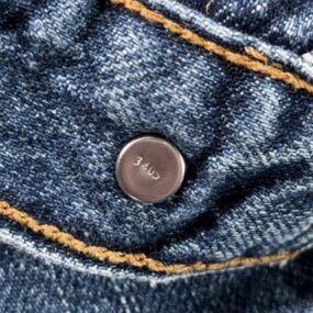 Levis Shorts Womens 34 Blue Jean Denim Cutoff 505 Regular Fit Upcycled Y2K