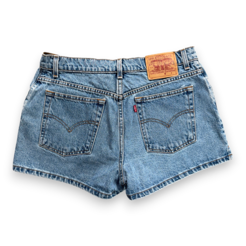 Vintage Levis Shorts Womens 32 Blue Jean Cotton Denim Low Rise Side Slits 90s-2 Vintage Levis Shorts Womens 32 Blue Jean Cotton Denim Low Rise Side Slits 90s