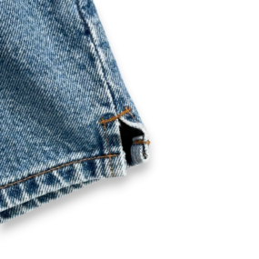 Vintage Levis Shorts Womens 32 Blue Jean Cotton Denim Low Rise Side Slits 90s