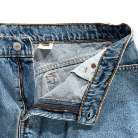 Vintage Levis Shorts Womens 32 Blue Jean Cotton Denim Low Rise Side Slits 90s