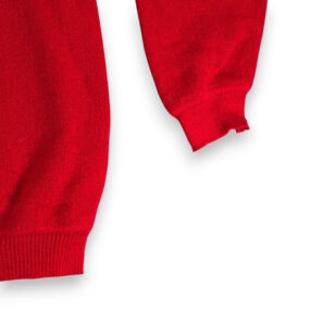 Peru Unlimited Sweater Adult 2XL XXL Red Baby Alpaca Wool Blend Knit V Neck Y2K