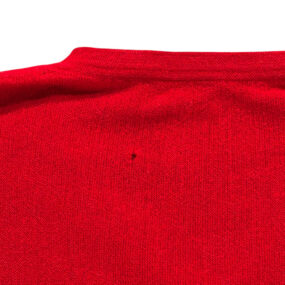 Peru Unlimited Sweater Adult 2XL XXL Red Baby Alpaca Wool Blend Knit V Neck Y2K