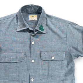 Vintage Big Mac Shirt Adult SMALL Blue JC Penney Hand Painted Divers USA 60s