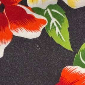Vintage Kennington Hawaiian Shirt Adult LARGE Black Hula Girl Floral Aloha 90s