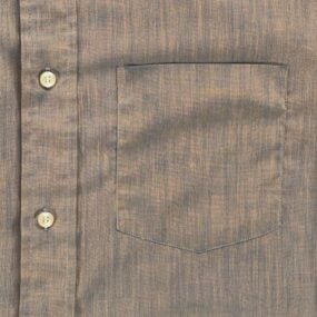 Vintage Towncraft Shirt Adult MEDIUM Gold Blue Shimmer JC Penney Prest USA 60s