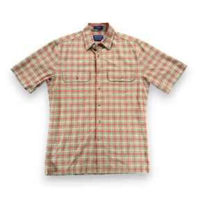 Pendleton Shirt Adult SMALL Brown Red Plaid Hiker Outdoor Workwear Flannel