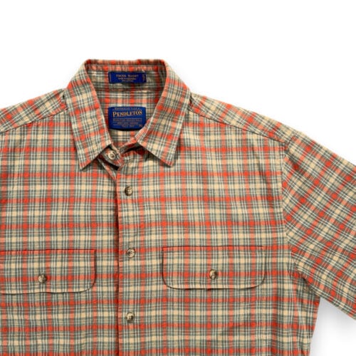 Pendleton Shirt Adult SMALL Brown Red Plaid Hiker Outdoor Workwear Flannel-2 Pendleton Shirt Adult SMALL Brown Red Plaid Hiker Outdoor Workwear Flannel