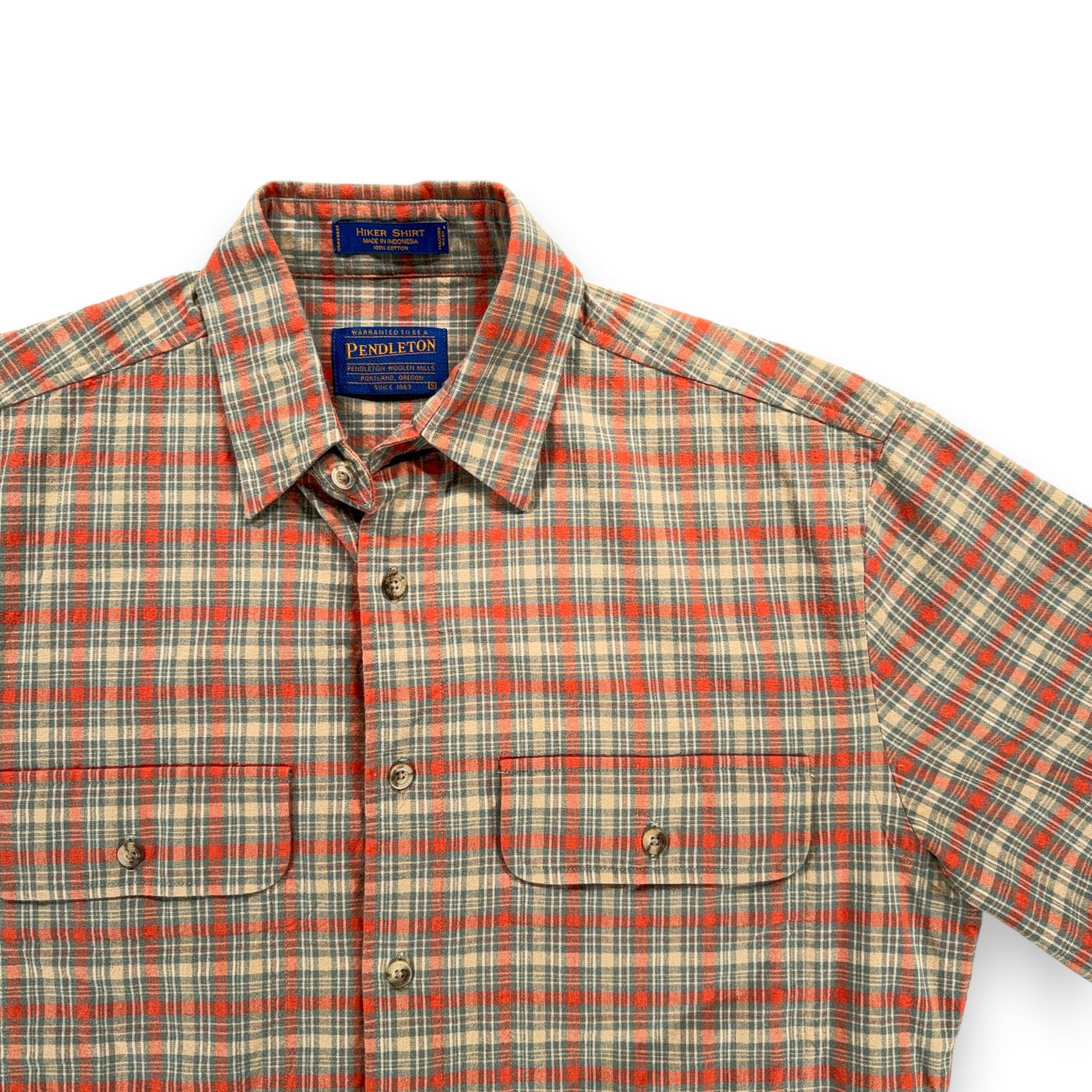 Pendleton Shirt Adult SMALL Brown Red Plaid Hiker Outdoor Workwear Flannel-2 Pendleton Shirt Adult SMALL Brown Red Plaid Hiker Outdoor Workwear Flannel
