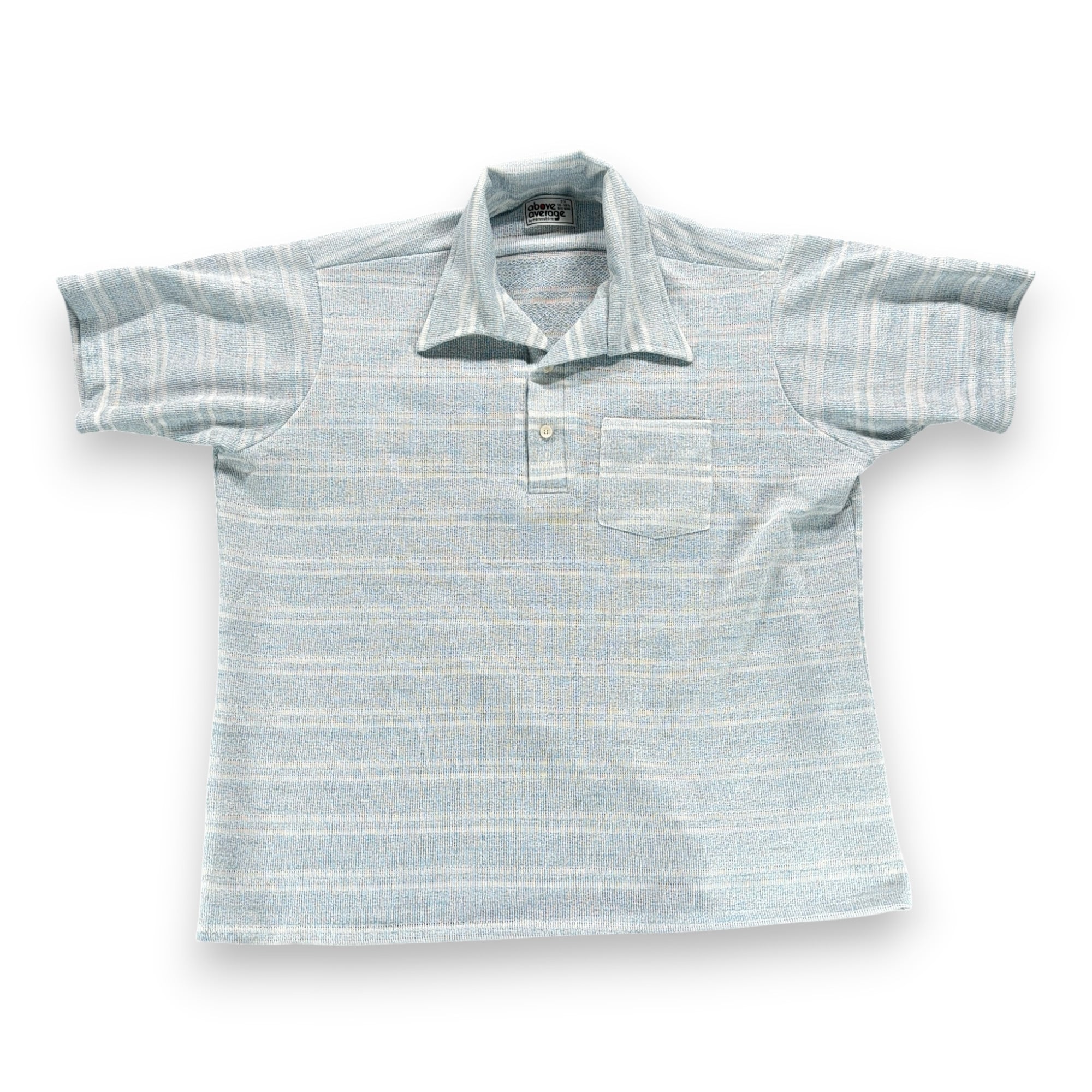Vintage Pennshire Polo Shirt Adult 2XL XXL Blue White Knit Striped Big Man 70s-1 Vintage Pennshire Polo Shirt Adult 2XL XXL Blue White Knit Striped Big Man 70s
