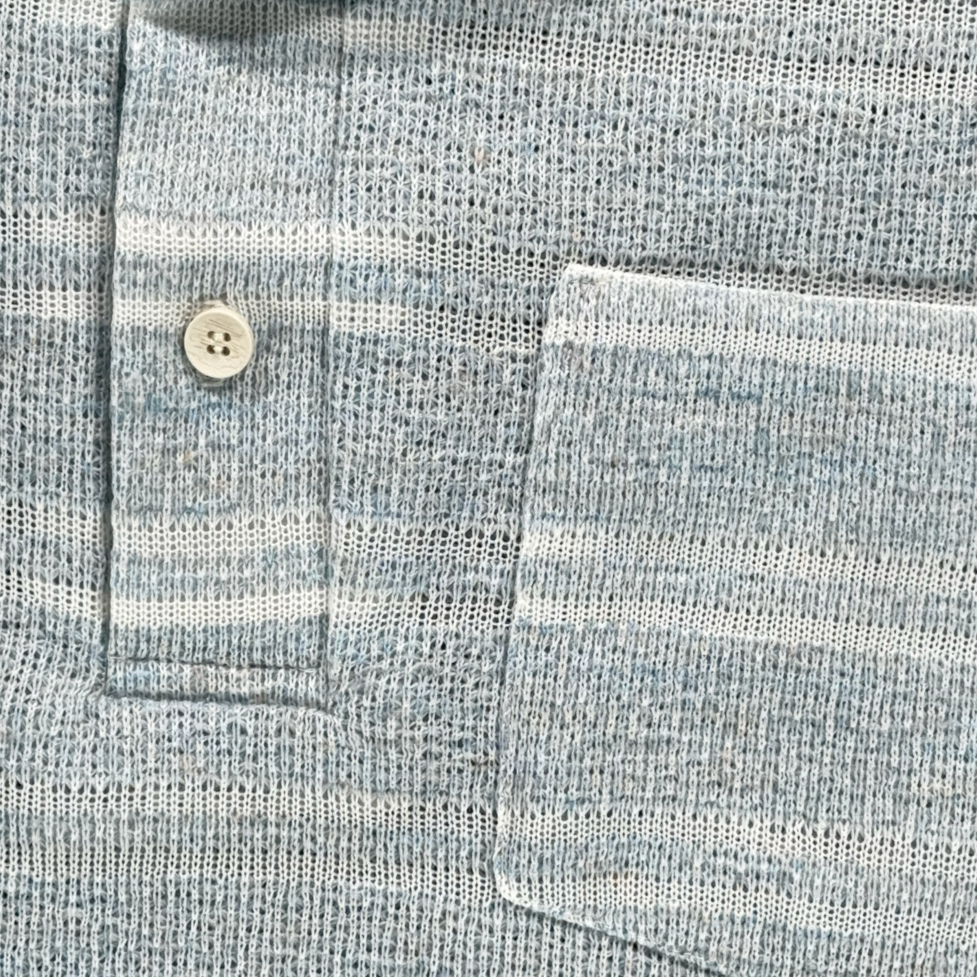 Vintage Pennshire Polo Shirt Adult 2XL XXL Blue White Knit Striped Big Man 70s-4 Vintage Pennshire Polo Shirt Adult 2XL XXL Blue White Knit Striped Big Man 70s