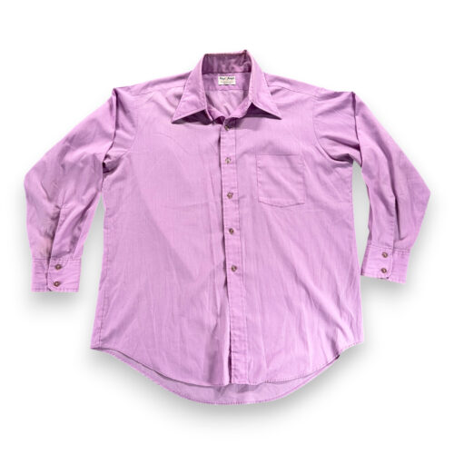 Vintage Royal Knight Shirt Adult LARGE Purple Dacron Polyester Disco USA 70s