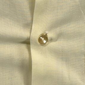Vintage Hold Press Shirt Adult LARGE Yellow Loop Collar Camp Snake Eyes USA 60s