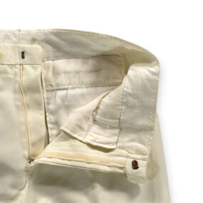 Vintage Saturday Night Disco Pants Mens 34x31 White his Talon Zipper Flared 70s