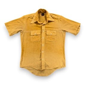 Vintage Towncraft Shirt Adult MEDIUM Yellow Harvest Gold Penneys Workwear 60s