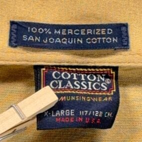 Vintage Munsingwear Polo Shirt Adult EXTRA LARGE Yellow Gold Penguin USA 80s
