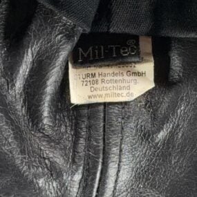 MilTec Hat LARGE Black Leather Aviator Flight Helmet Hood Cap German WWII Repro