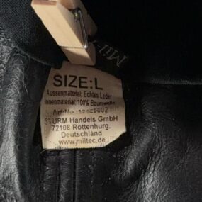 MilTec Hat LARGE Black Leather Aviator Flight Helmet Hood Cap German WWII Repro