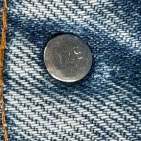 Vintage Levis Jacket Adult MEDIUM 46 Blue Jean Denim Trucker 70506 USA 80s