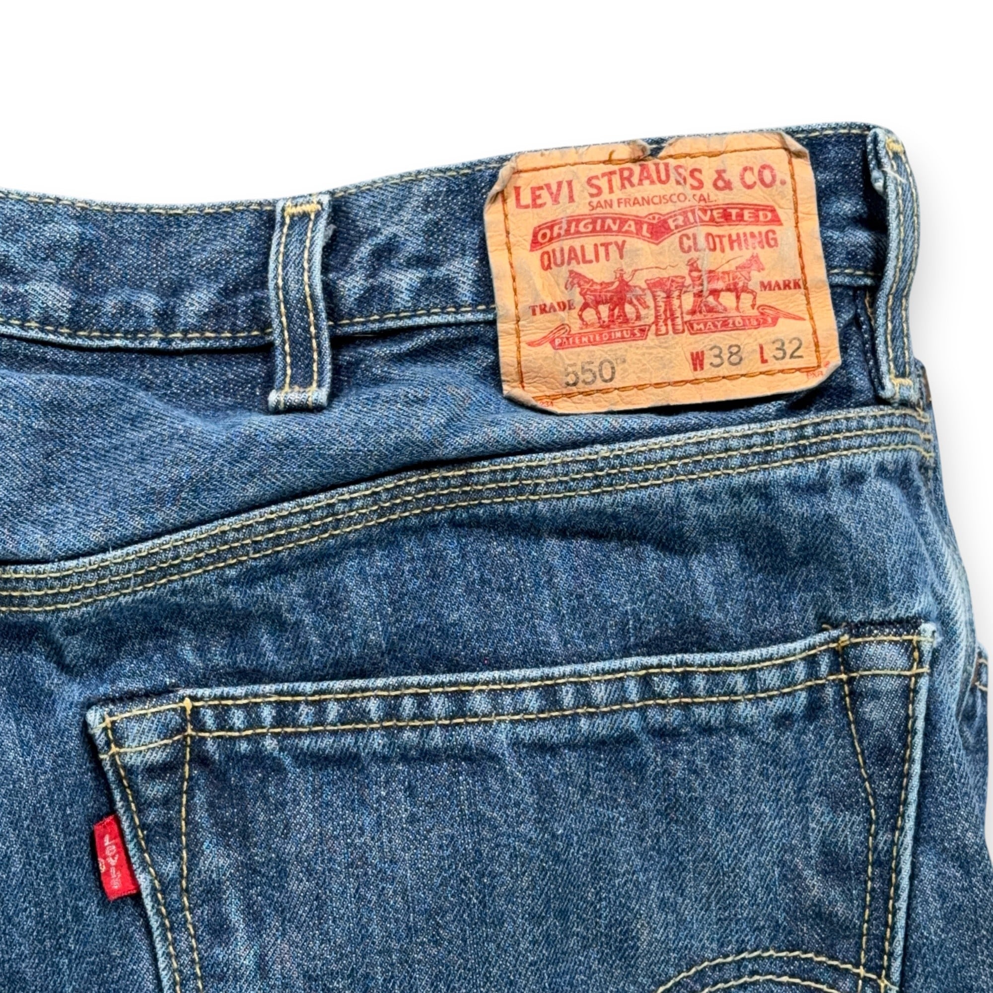 Vintage Levis 550 Jeans Mens 36x32 Blue Denim Relaxed Dark Wash 38x30 Tag Y2K-9 Vintage Levis 550 Jeans Mens 36x32 Blue Denim Relaxed Dark Wash 38x30 Tag Y2K