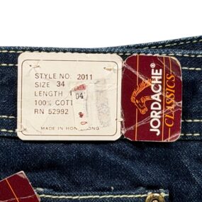 Vintage Jordache Jeans Mens 34x30 Blue Denim Bootcut Horse Deadstock Tags 80s