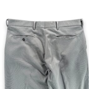 Vintage Disco Pants Mens 36x28 Gray Flared Talon Zipper Gusset Funky 70s