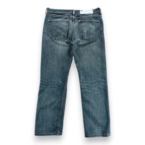 Gap Jeans Mens 33x29 Blue Cotton Dark Wash Denim Morrison Button Fly Faded