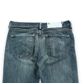 Gap Jeans Mens 33x29 Blue Cotton Dark Wash Denim Morrison Button Fly Faded