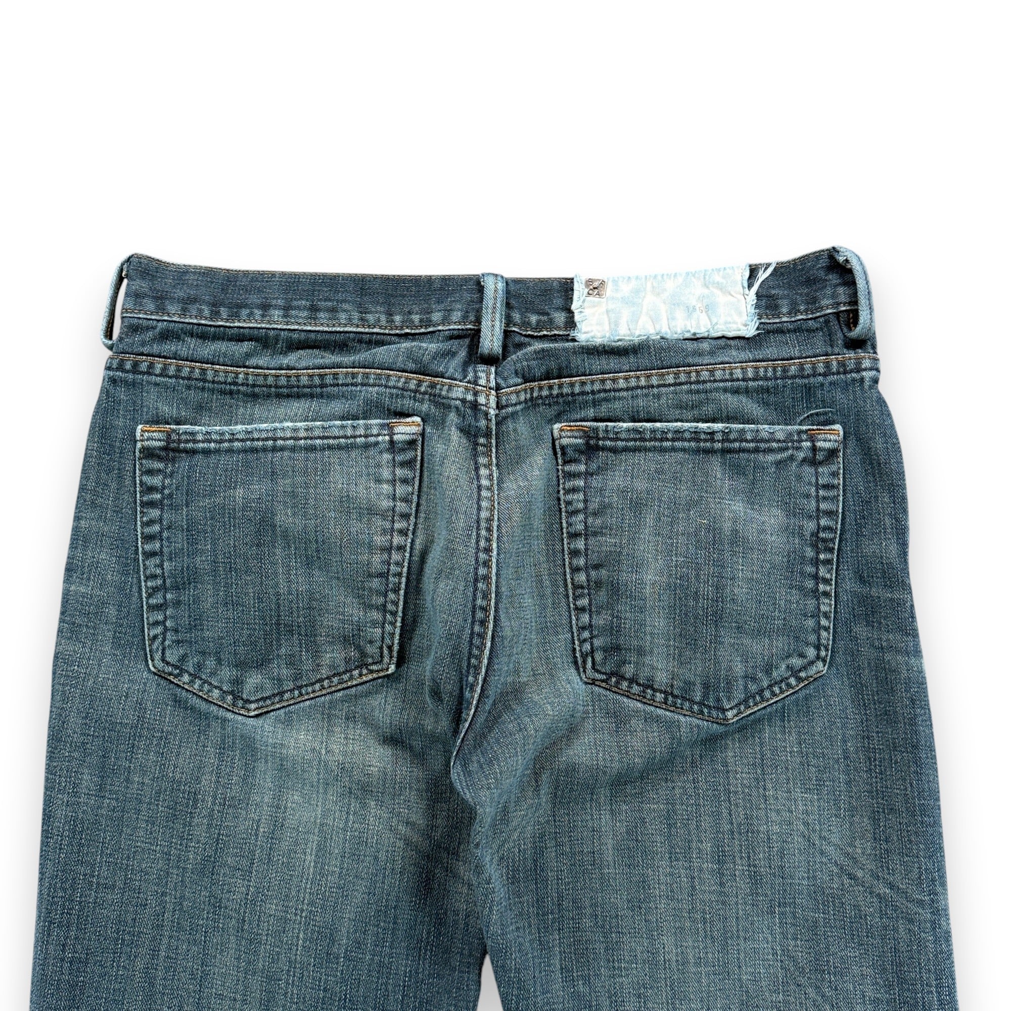 Gap Jeans Mens 33x29 Blue Cotton Dark Wash Denim Morrison Button Fly Faded-7 Gap Jeans Mens 33x29 Blue Cotton Dark Wash Denim Morrison Button Fly Faded