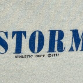 Vintage Desert Storm Shirt Adult MEDIUM White Screen Stars Military Jet Flag 90s