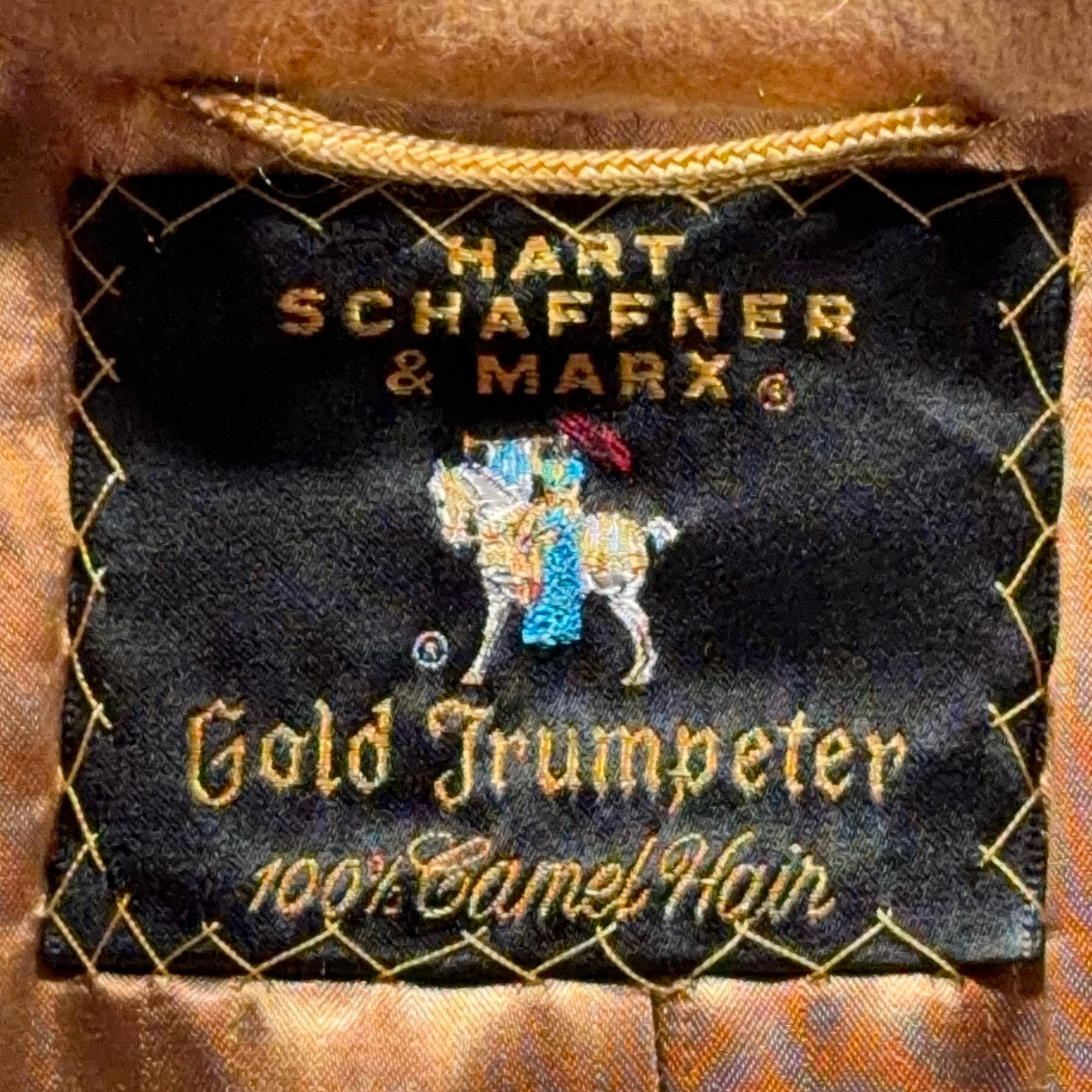 Vintage Hart Schaffner Marx Coat Adult LARGE Brown Camel Hair Trumpeter USA 70s-7 Vintage Hart Schaffner Marx Coat Adult LARGE Brown Camel Hair Trumpeter USA 70s