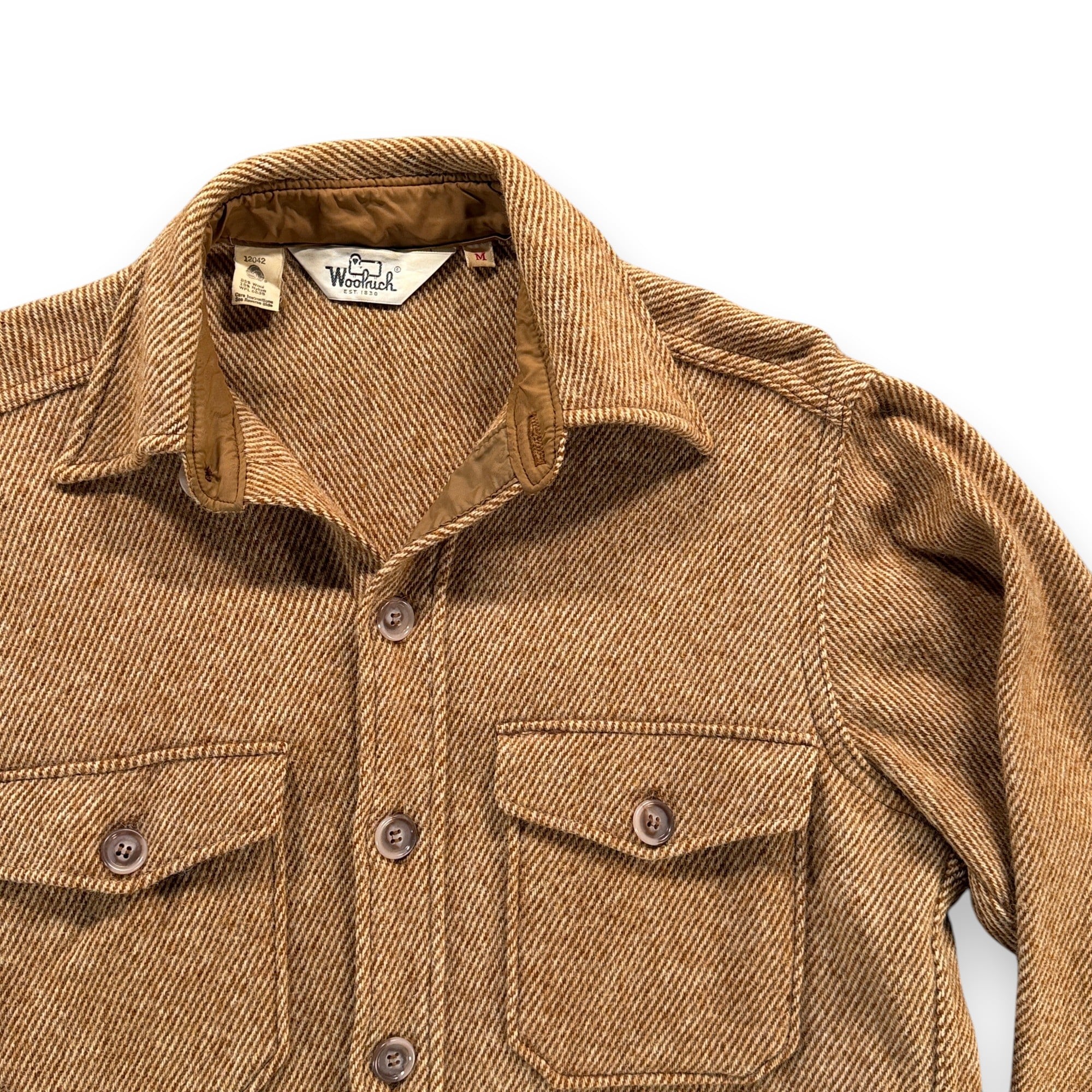 Vintage Woolrich Shirt Adult MEDIUM Brown Wool Blend Twill Workwear Heritage 70s-2 Vintage Woolrich Shirt Adult MEDIUM Brown Wool Blend Twill Workwear Heritage 70s