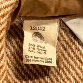 Vintage Woolrich Shirt Adult MEDIUM Brown Wool Blend Twill Workwear Heritage 70s