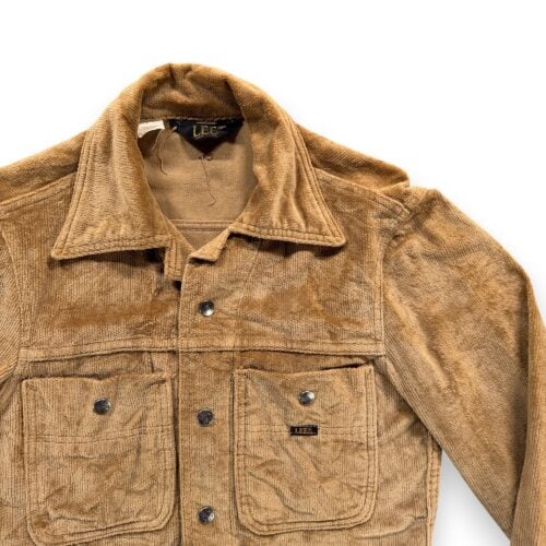 Vintage Lee Jacket Womens SMALL Brown Corduroy Velour Snap Trucker USA 70s-2 Vintage Lee Jacket Womens SMALL Brown Corduroy Velour Snap Trucker USA 70s